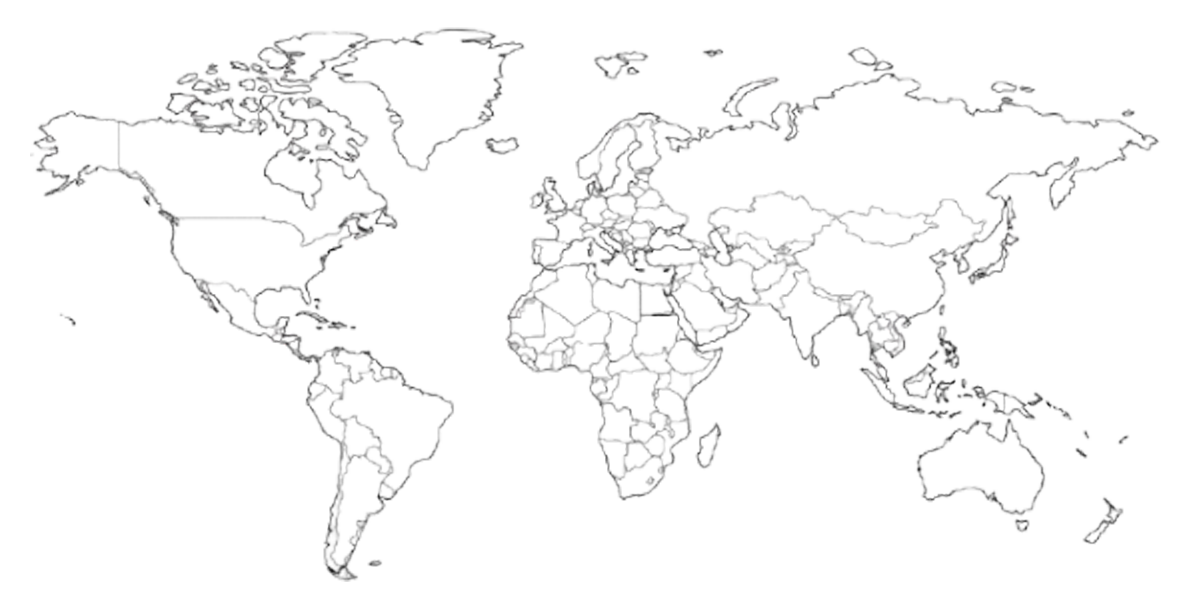 World map highlighting future humanitarian focus regions including Sudan, Ethiopia, Kenya, and Uganda